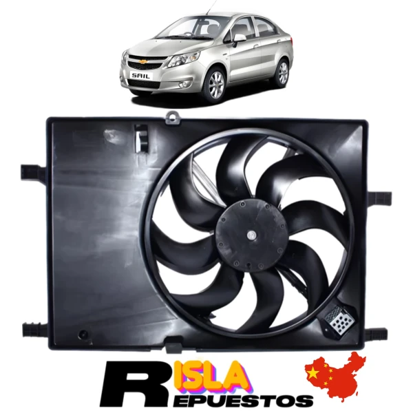 Electroventilador Para Chevrolet Sail 2010 2016 1.4
